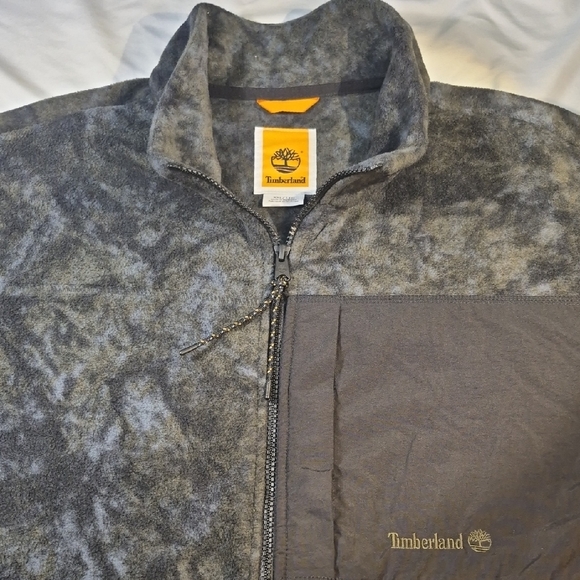Timberland Other - Timberland XXL Mens Polartec Mix Media Full-Zip Charcoal Fleece Jacket